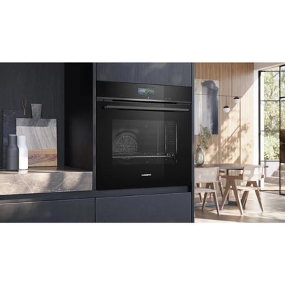 Siemens iQ700 Built-in Oven 60 x 60 cm, Black, Wi-Fi, HB776GKB1M
