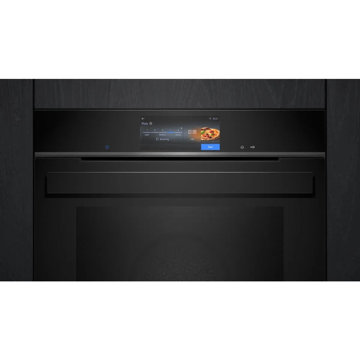 Siemens iQ700 Built-in Oven with Steam function, 60 x 60 cm, Wi-Fi, Black, HS958GED1B