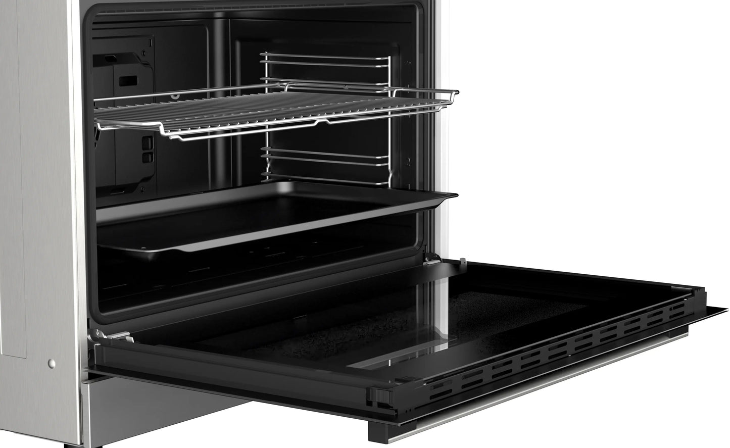 BOSCH Series 2 5 Burner Full Gas Cooker, 90 cm, Stainless steel, HGV1D8W50M