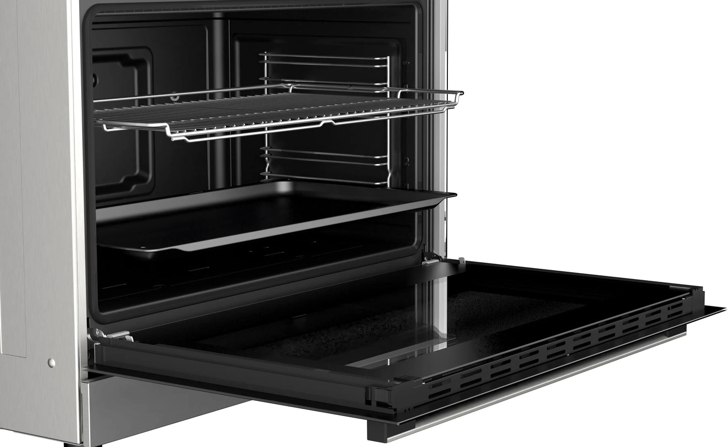 BOSCH Series 2 90cm Full Gas Cooker with Oven, HGV1E8Y50M, Stainless steel