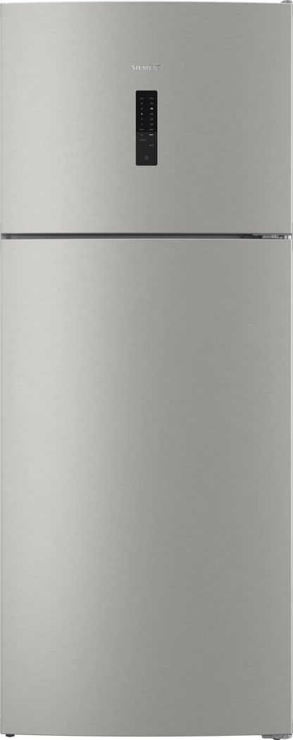 SIEMENS iQ300 free-standing fridge-freezer with freezer at top, Brushed steel anti-fingerprint, KD76NXIE1M