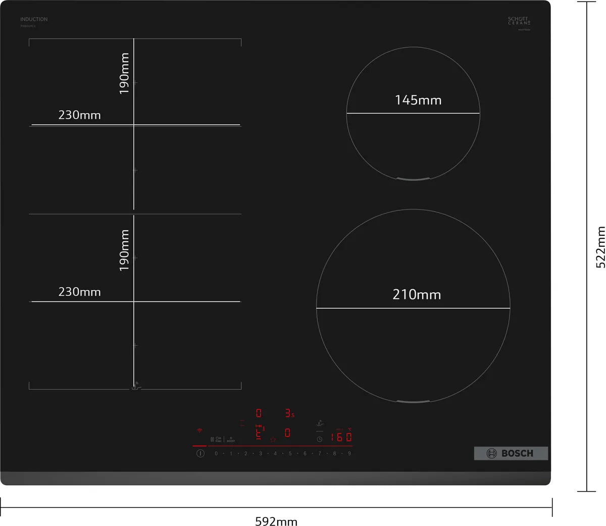 BOSCH PIX631HC1E SERIES 6 INDUCTION HOB 60 CM