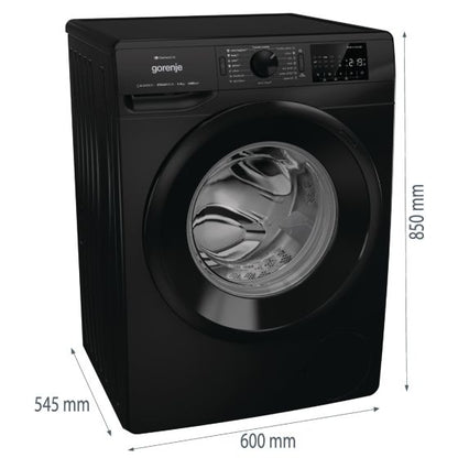 GORENJE Front Load Washing machine, 8 KG, Black, WPNEI84A1SWB