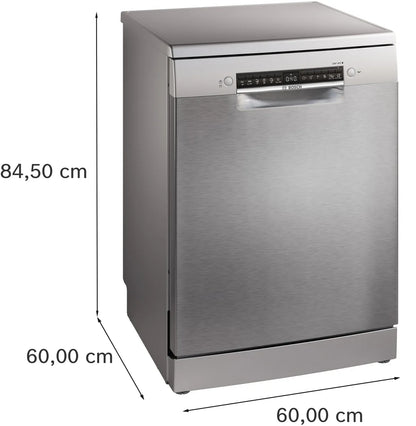 BOSCH Series 4 free-standing dishwasher, 14 Place Setting, Brushed steel anti-fingerprint, SMS4HMI25M