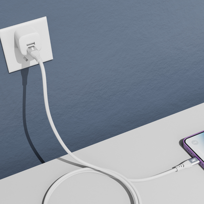 Infinyty Flexera Silicone Lightning Cable USB-C to Lightning, 60W, 1m, White