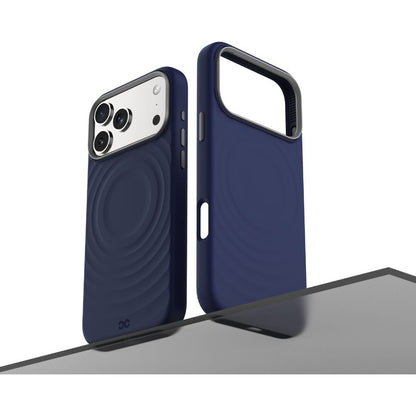 Infinyty QUIVERX Ripple Case with Metallic Camera Frame for iPhone 17 Pro, Blue