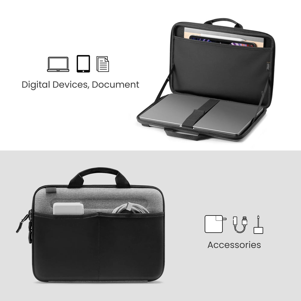 Tomtoc FancyCase A25 16-inch Laptop Shoulder Bag, Gray