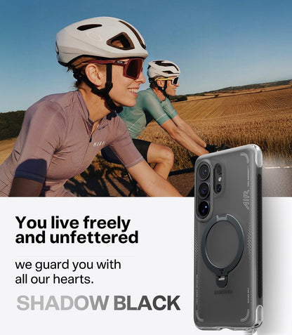 TORRAS Ostand Spin Air Case for Samsung Galaxy S26 - Black