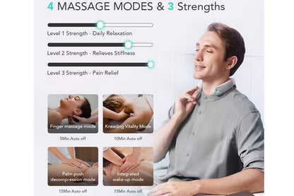 SKG G7 Pro-Fold Neck Massager, Smart Foldable Design, Deep Tissue Relaxation, Portable Neck Therapy Device