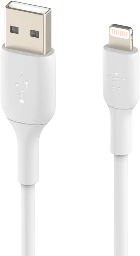 Belkin USB-A to Lightning Charging Cable 1M – Fast Charging Sync Cable – White