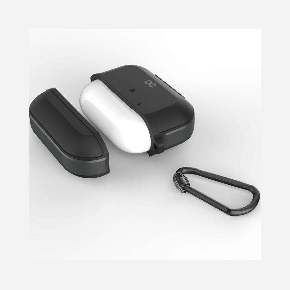 Infinyty Gravix Case with Metal Edges for AirPods Pro 2, Black