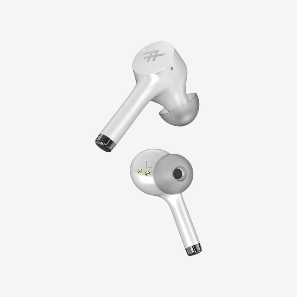 IFROGZ Airtime Pro 2 In-ear True Wireless Earphones, 30-hour battery life, Wireless Charging, White