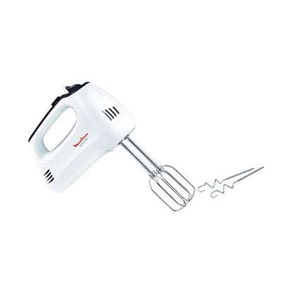 MOULINEX Hand Mixer, Quick Mix Mixer for Whipping and dough kneading, 5 speeds, stainless steel beaters and dough hooks, HM310127