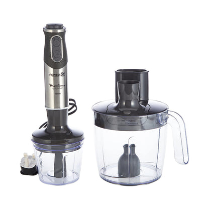 MOULINEX Hand Blender | Quickchef Hand Stick Blender |1000 W | 3 Liter Food Proceesor + 500 ml Chopper | DD65J827