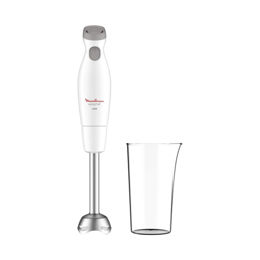 MOULINEX Hand Blender,Easy Chef Hand Stick Blender with 800 ml Beaker,450W ,White,Plastic/Stainless Steel|DD451127