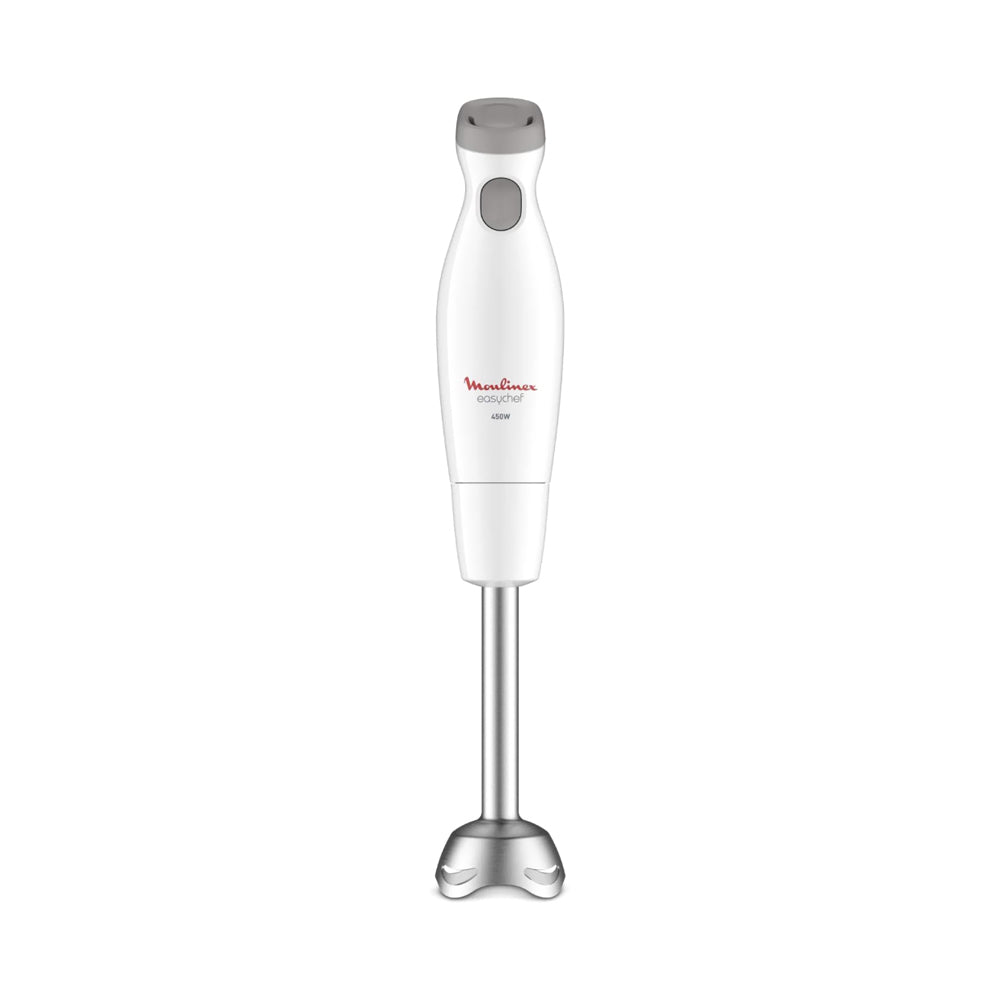 MOULINEX Hand Blender,Easy Chef Hand Stick Blender with 800 ml Beaker,450W ,White,Plastic/Stainless Steel|DD451127