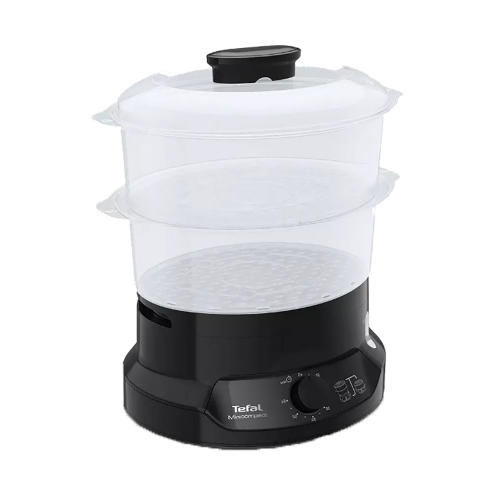 Tefal Mini Compact 2 Bowl Steamer Black VC139865