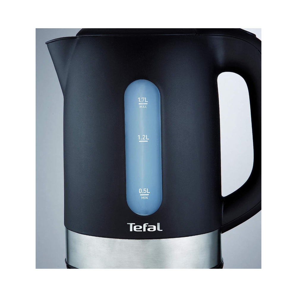 Tefal Kettle 1.7 litre, 2400 watts, with removable anti-scale filter,Black K0330827