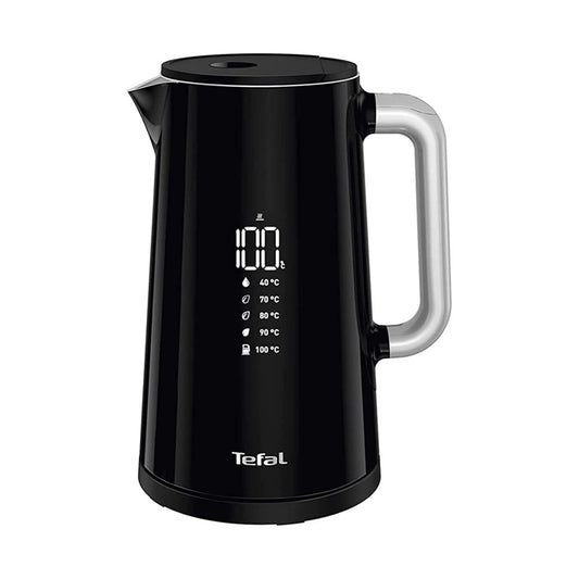 TEFAL Kettle | Smartin'Light 1.5L Digital Electric Kettle Black | 2500-3000 W | 5 Temperature Selection | 30 Min Keep Warm | Auto Off | ‎KO853840
