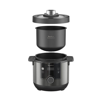 MOULINEX Electrical Pressure Cooker | Turbo Cuisine Electric Cooker | 7.6 Litre | 1200 Watts | Black | CE777827