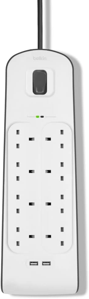 Belkin 4-Outlet Power Strip with USB-A & USB-C 18W Charging 2M Cable