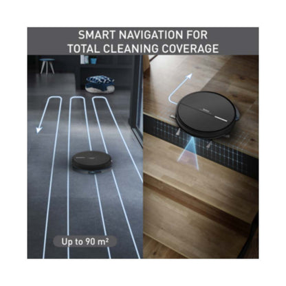 TEFAL Robot Vacuum Cleaner | X-Plorer Series 60 | Smart Navigation | Ultra Thin and Compact | 4 in 1 Cleaning Action | Aqua Force Mop| WiFi and Voice Assistant Compatible | RG7445HO