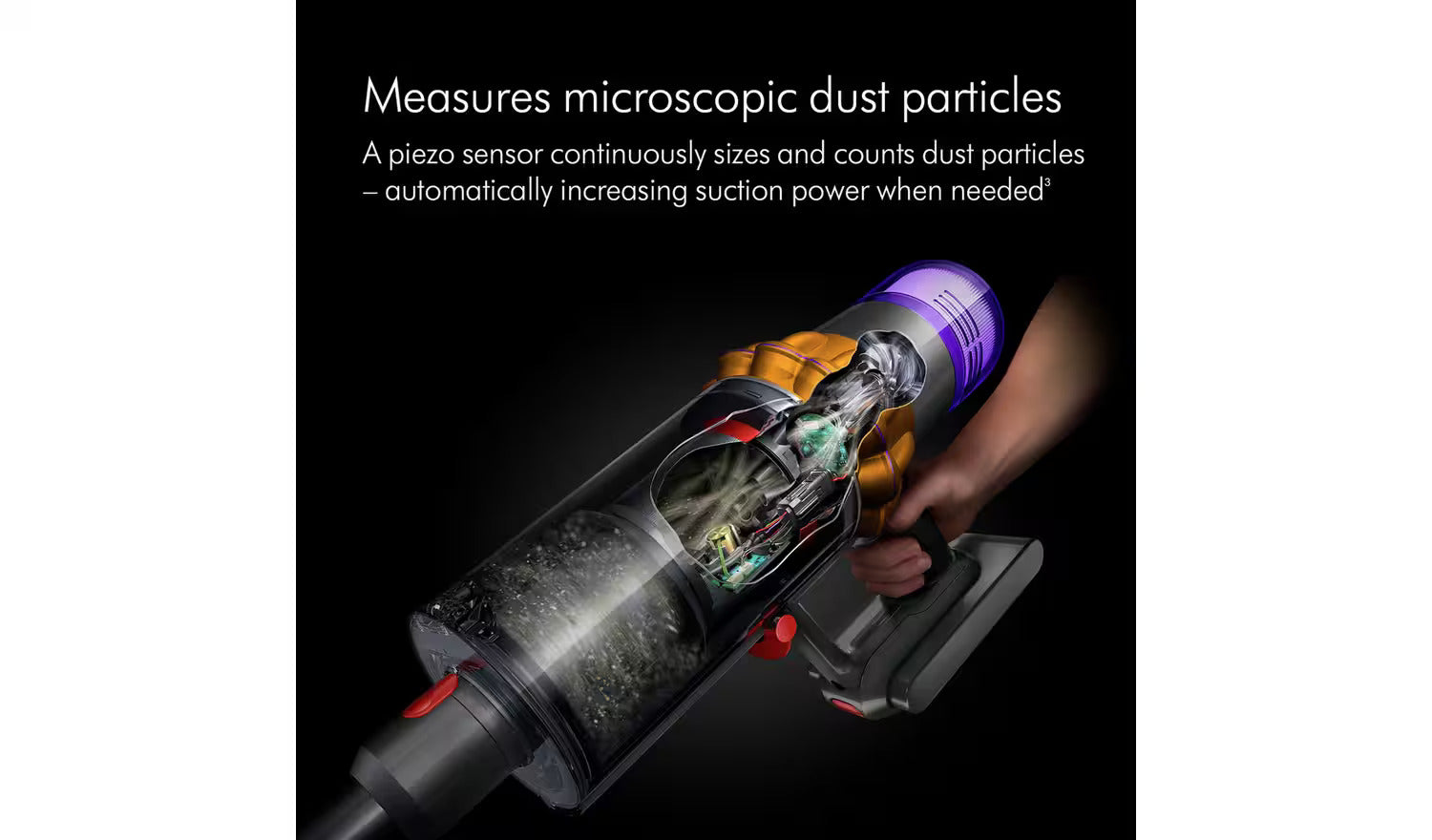 Dyson V15 Detect - Up to 60 Minutes Run Time on Single Charge