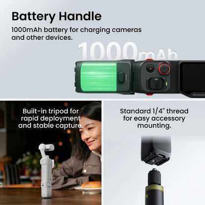 Insta360 Luna Ultra Creator Bundle – 8K Dual-Lens Gimbal Camera (Cosmic Black)