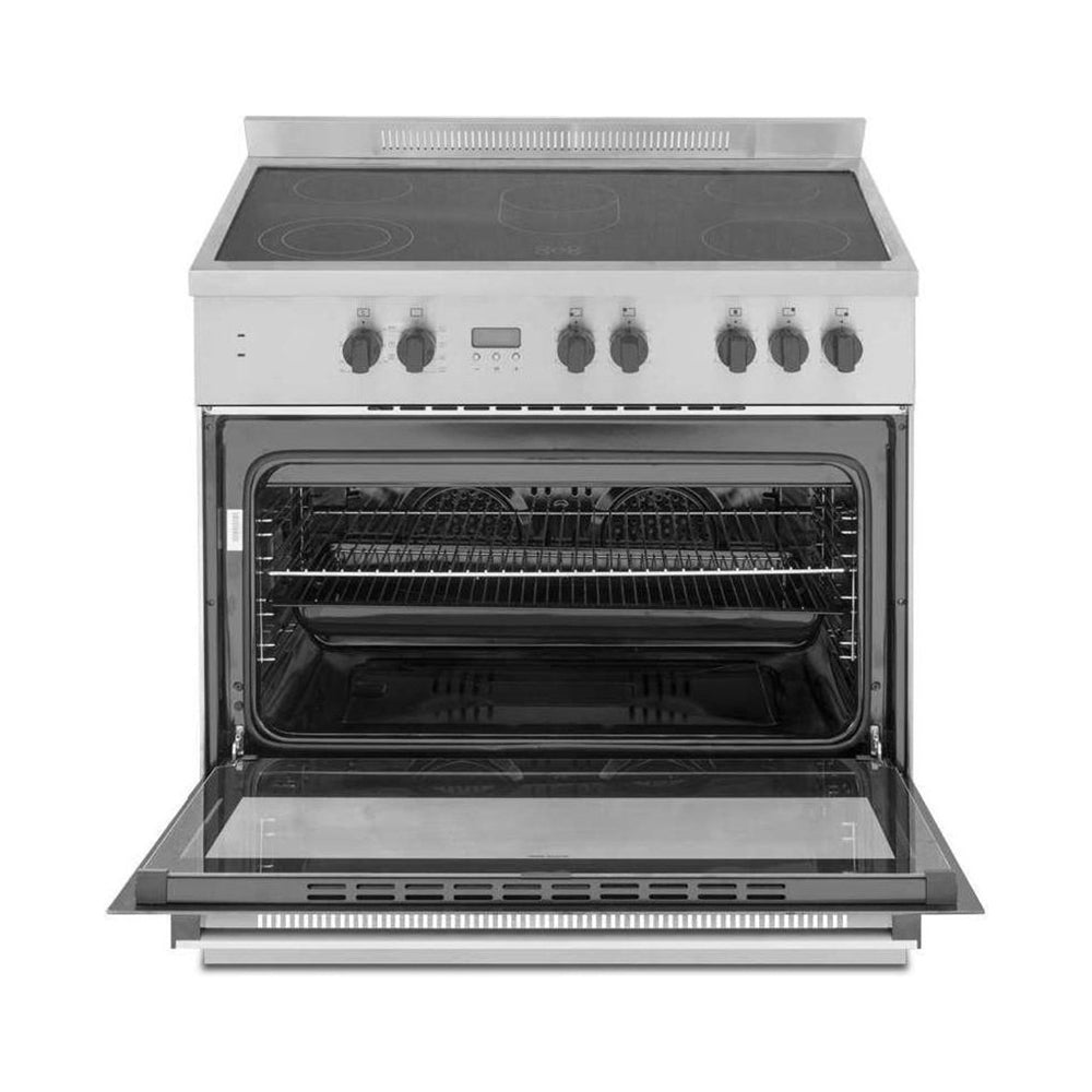 Westpoint 5 Burner Semi-professional Cooker with Oven Fan Silver WCAM-6905M9XD