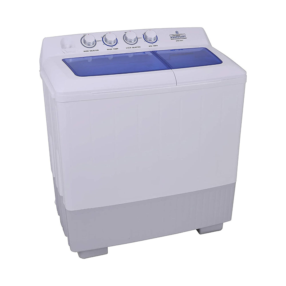 Westpoint Twin Tub Top Load Semi Automatic Washer 14Kg White WTX-1417