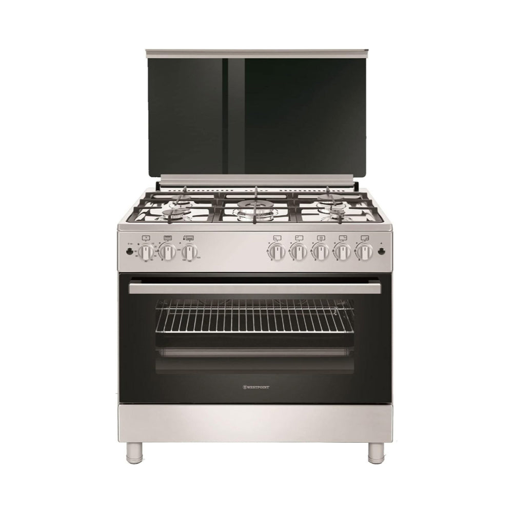 Westpoint 5 Burner Gas Cooker Silver WCLR-9650G0CIID