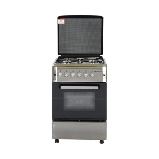 Westpoint 4 Burner Gas Cooker Silver WCER-6640G0I