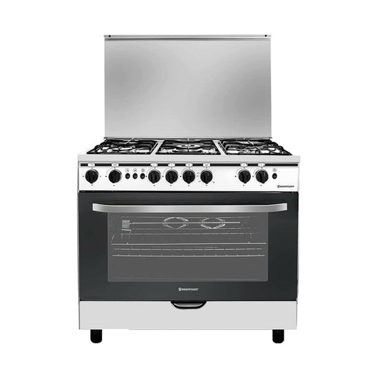 Westpoint 5 Burner Gas Cooker Silver WCE-9060HDFS