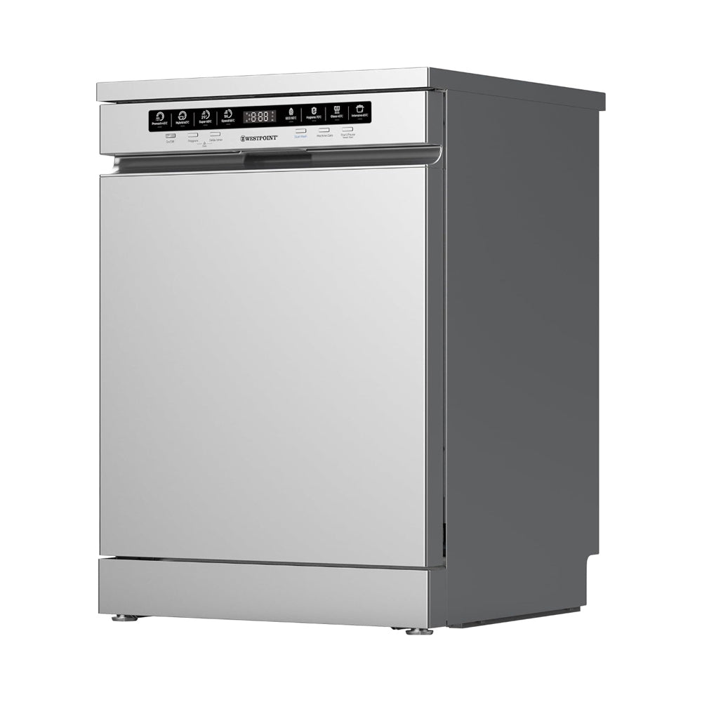 Westpoint 15 Place Settings Free Standing Dishwasher Silver WYS-1523I