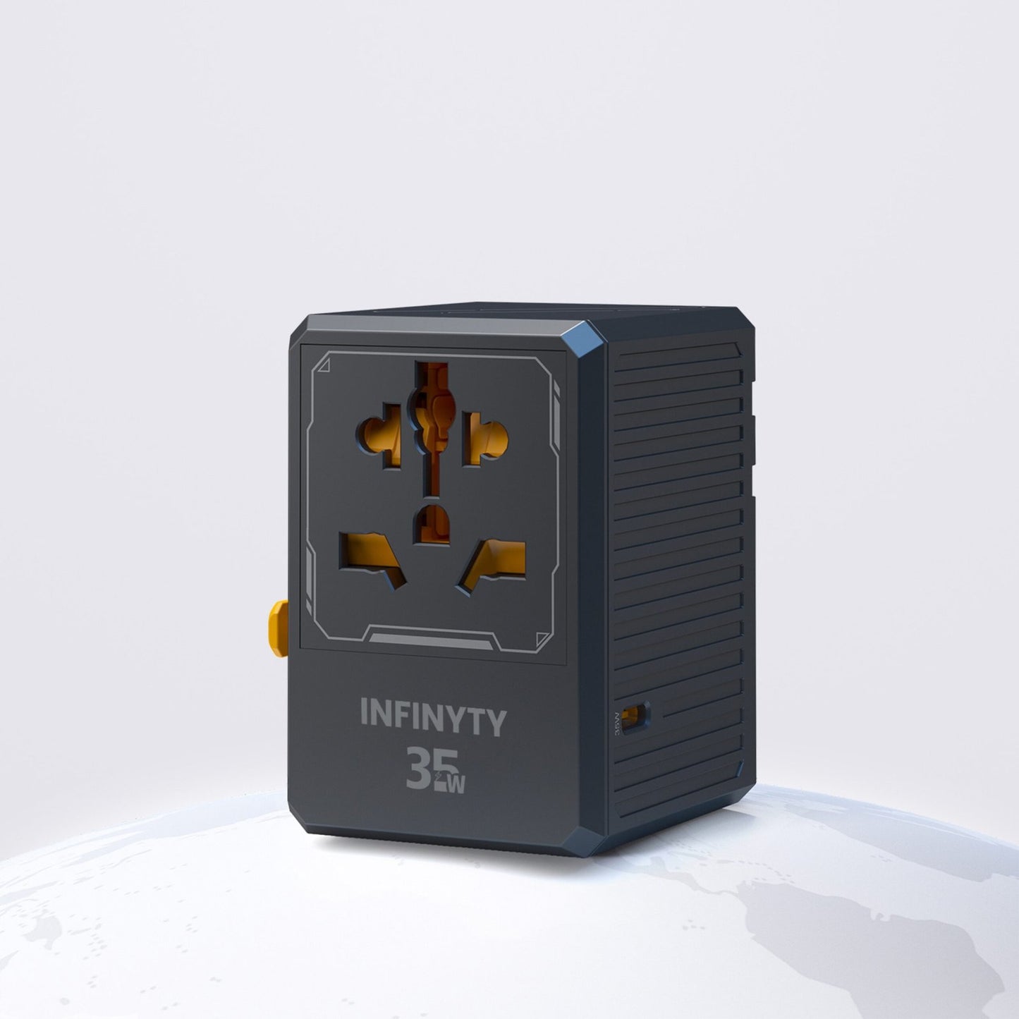 Infinyty Atlas-35 Universal Travel Adaptor 35W |Black
