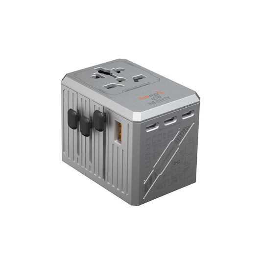 Infinyty Atlas-65 Universal Travel Adaptor 65W Silver