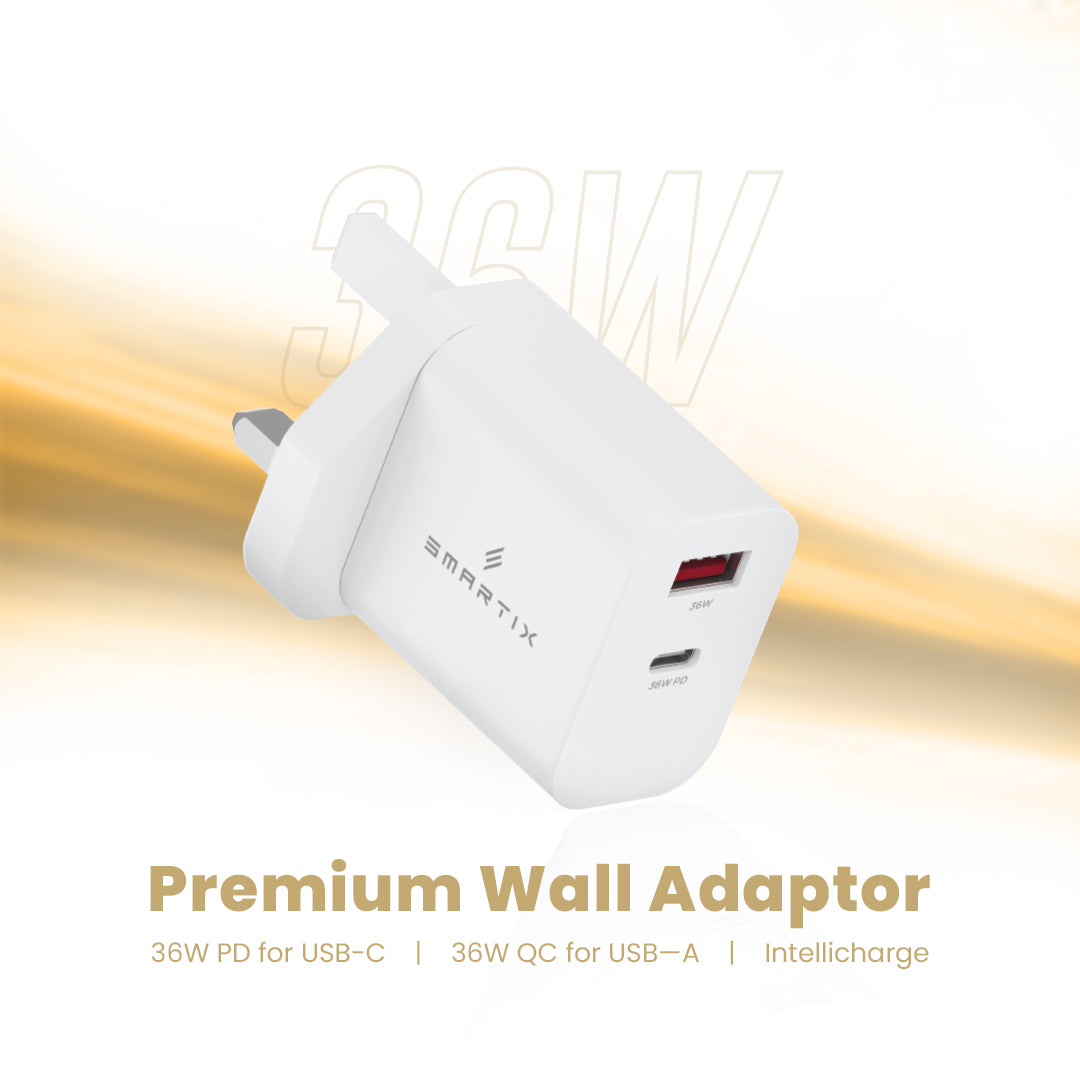 Smartix SX36WA UK Wall Adapter 36W White