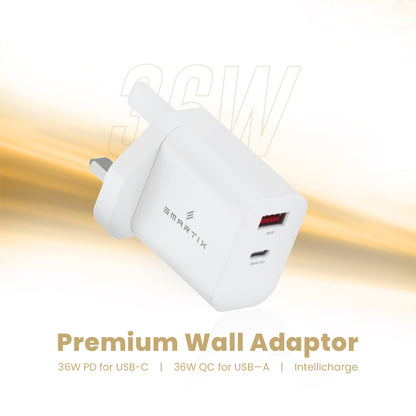 Smartix SX36WA UK Wall Adapter 36W White