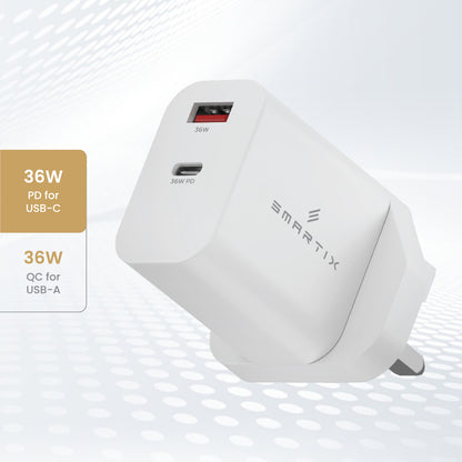 Smartix SX36WA UK Wall Adapter 36W White