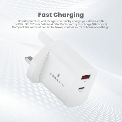Smartix SX36WA UK Wall Adapter 36W White