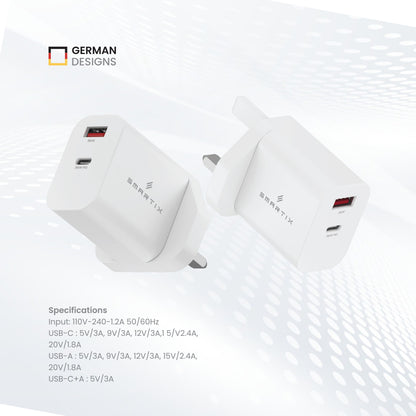Smartix SX36WA UK Wall Adapter 36W White