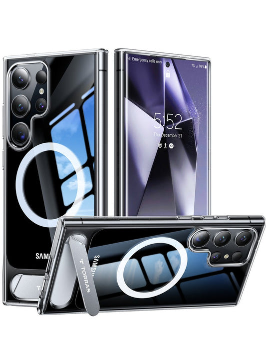 TORRAS UPRO Pstand Case for Samsung Galaxy S24 Ultra - Clear