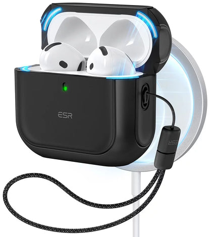 ESR Orbit Hybrid Protective Case for AirPods 4 – Black