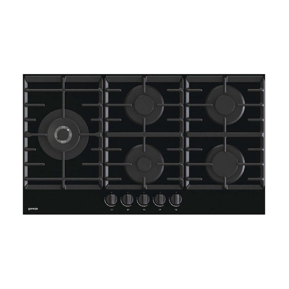 Gorenje Built In Gas Hob with 5 Burner 90cm Black GCW951B