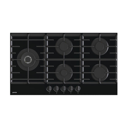 Gorenje Built In Gas Hob with 5 Burner 90cm Black GCW951B