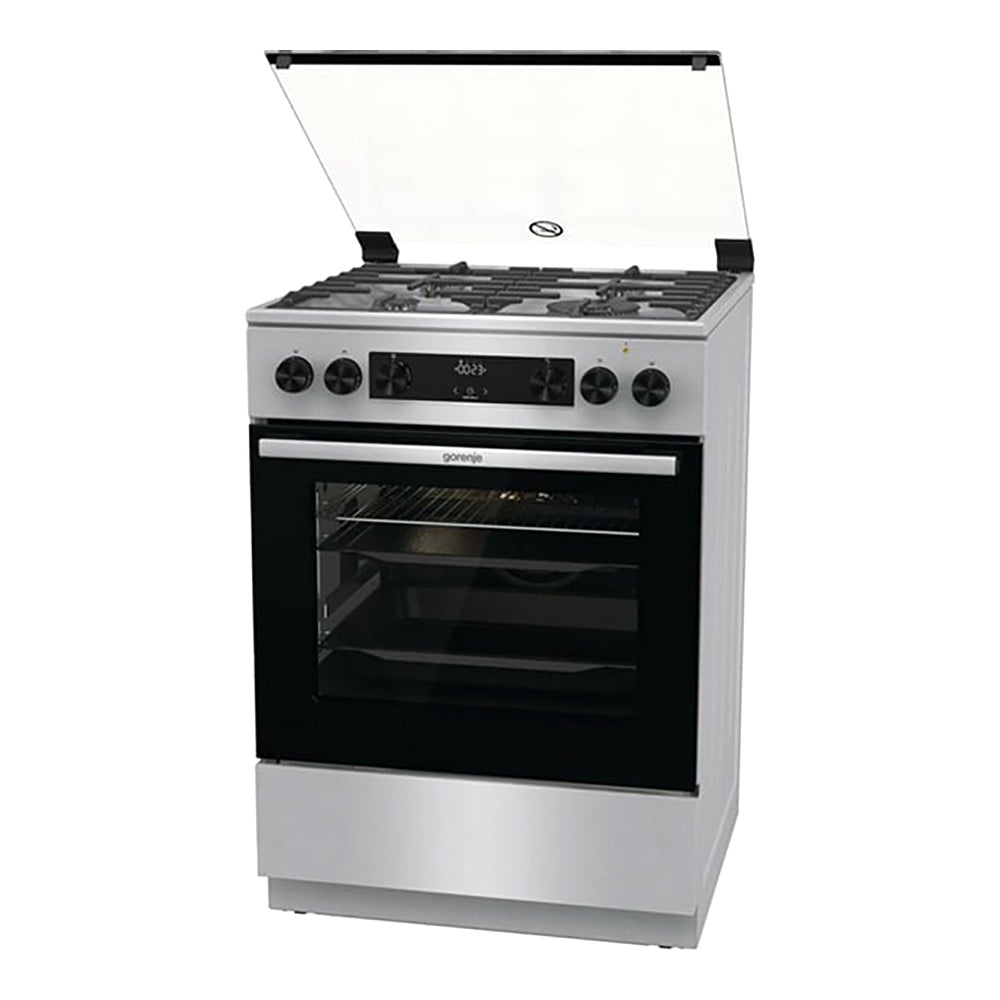 Gorenje Combined cooker Gas + Electric 4 Burner Grey GK6C62XA