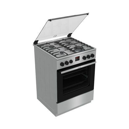 Gorenje 4 Burner Freestanding Gas Cooker Silver GGI6C21XA