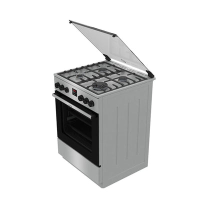 Gorenje 4 Burner Freestanding Gas Cooker Silver GGI6C21XA