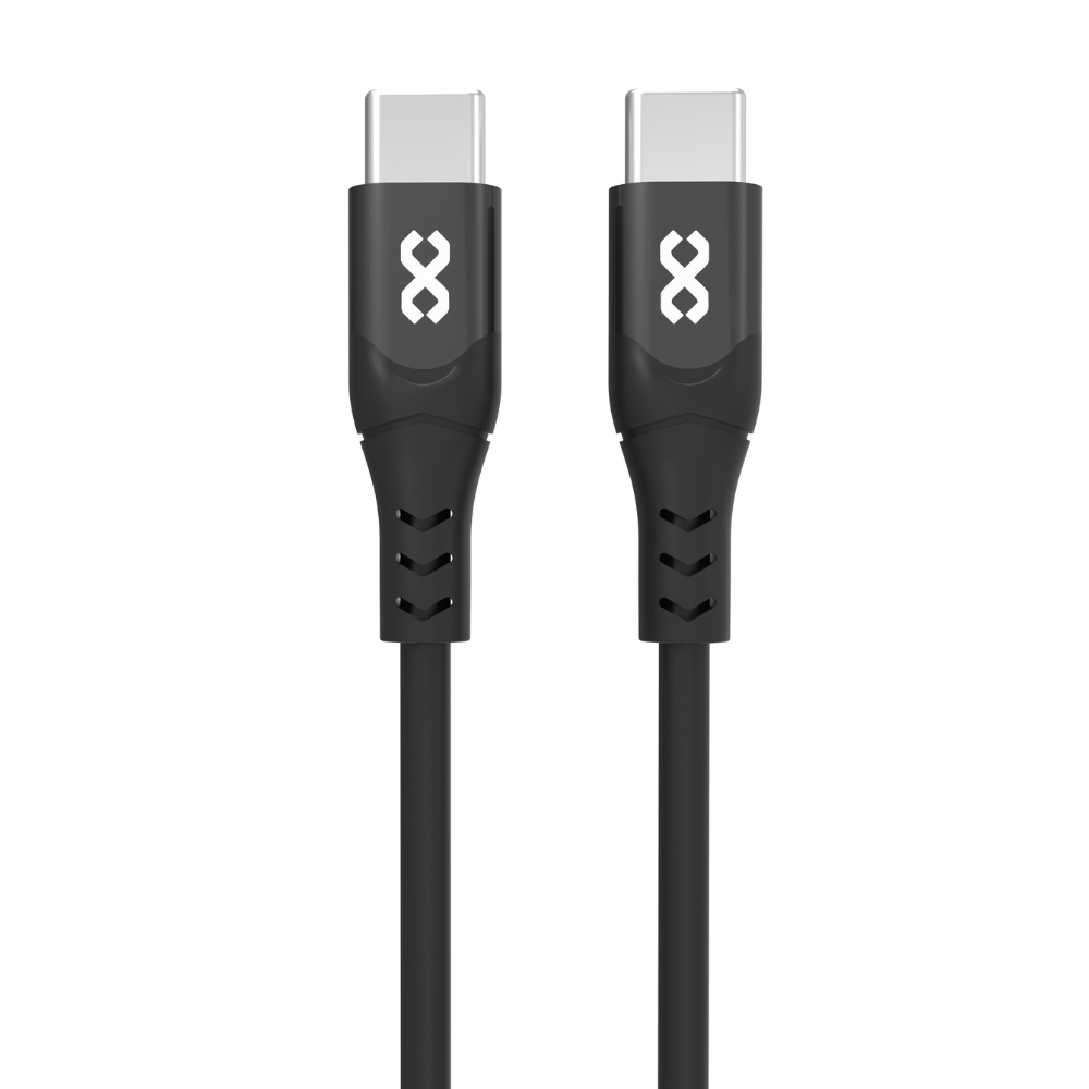 Infinyty DuoFlex-II Silicone USB-C to USB-C Cable, 100W, 2m, Black