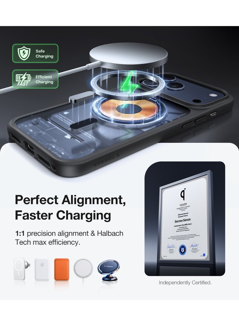 TORRAS Guardian Magnetic Case for iPhone 17 Pro Max - Black